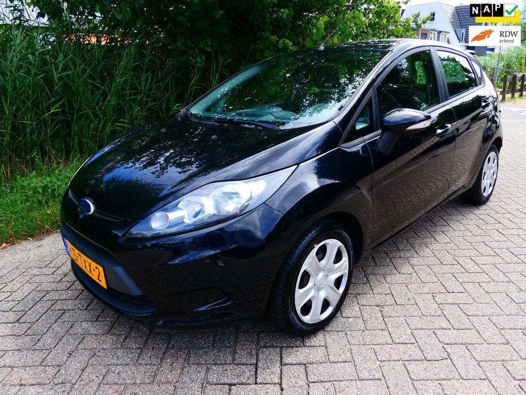 Ford Fiesta 1.25 4-Cilinder 5-Deurs Airco 2e eig. Historie Z, Voorwielaandrijving, Euro 5, Stof, 1242 cc