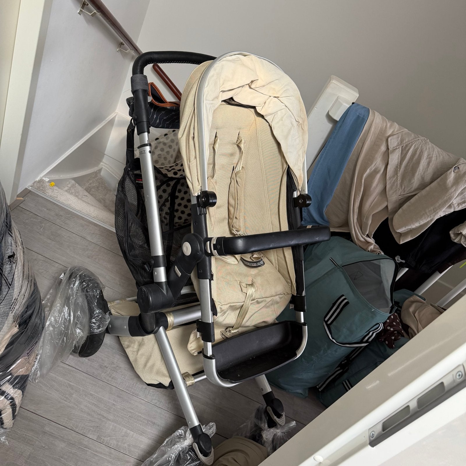 Joolz Day Kinderwagen - Beige/ reiswieg/ voetenzak., Kinderen en Baby's, Kinderwagens en Combinaties, Gebruikt, Combiwagen, Met reiswieg