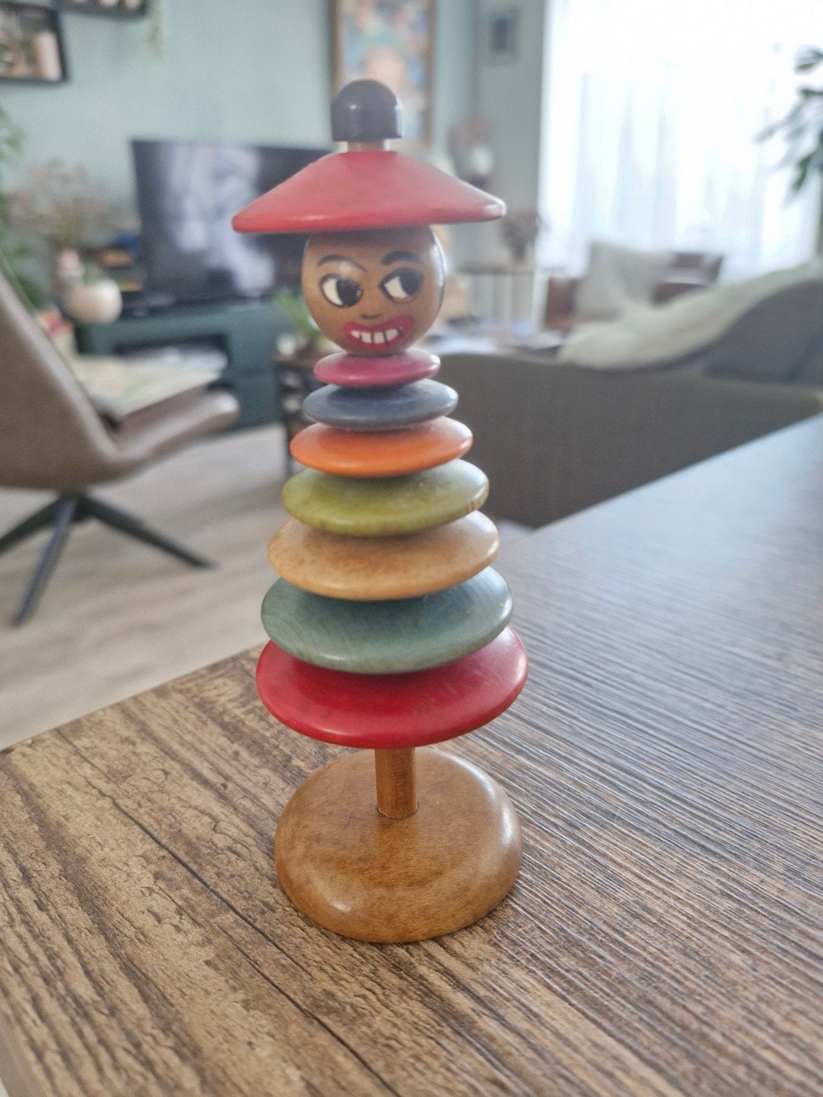Retro Houten Stapel Mexicaan, Ophalen of Verzenden, Huis en Inrichting