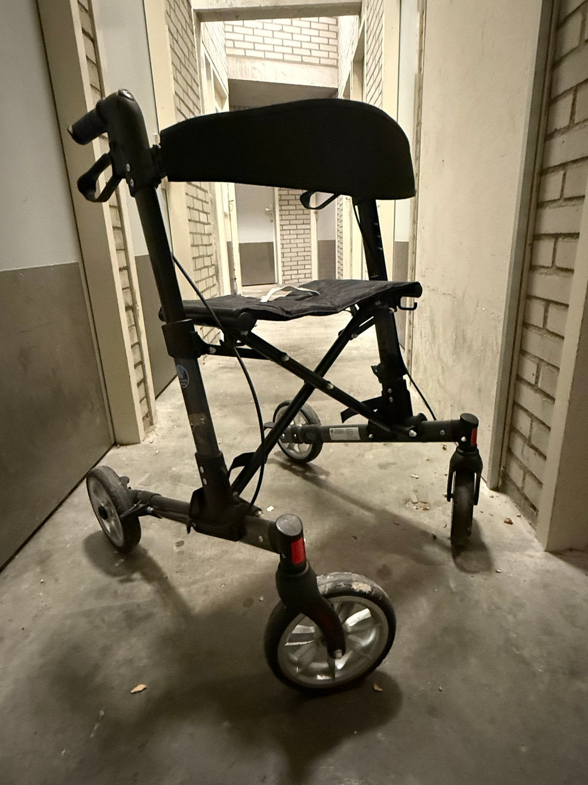 Rollator met tas, Ophalen, Opvouwbaar, Gebruikt