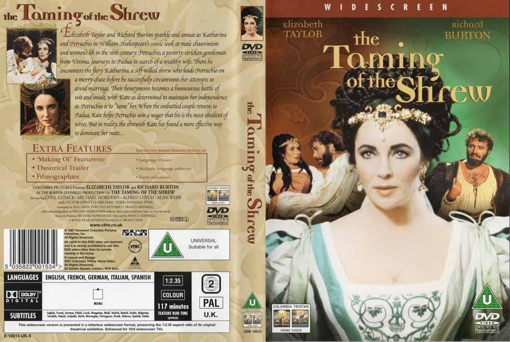 The Taming of the Shrew 1967 DVD met Elizabeth Taylor, Alle leeftijden, Ophalen of Verzenden, Zo goed als nieuw, Actie en Avontuur