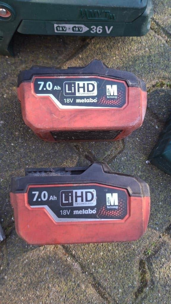 Metabo KHA 36-18 LTX 32 Boorhamer sds plus 2x 18v 7.0 Accu!, ., Ophalen of Verzenden, Zo goed als nieuw, .
