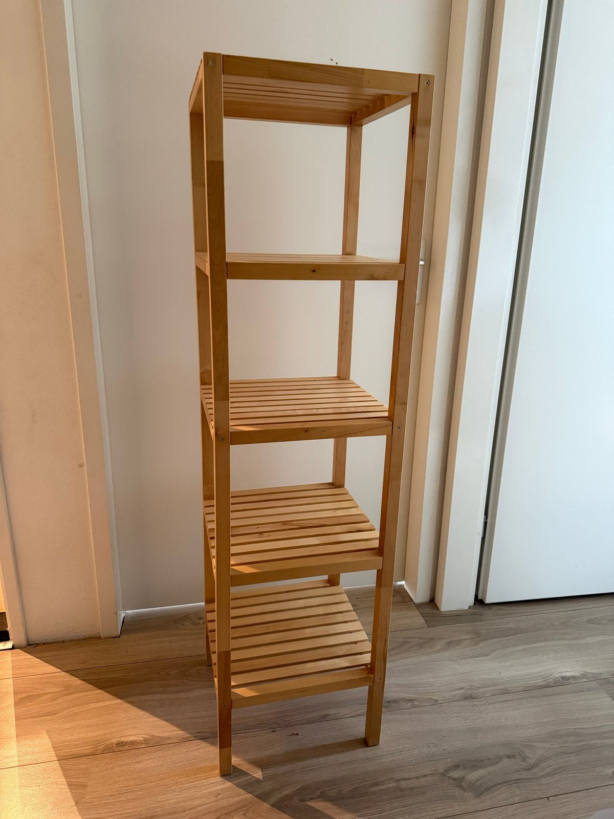Houten rekje met 4 planken, Huis en Inrichting, Ophalen, Gebruikt