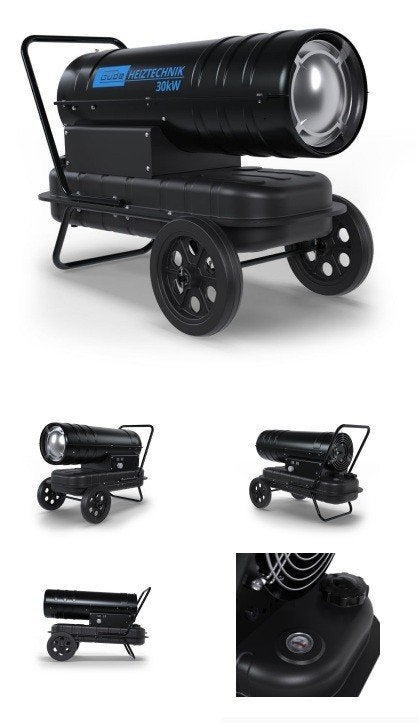 Heteluchtkanon 30Kw Diesel, Ophalen, 30 tot 80 cm, Minder dan 60 cm, Kachel