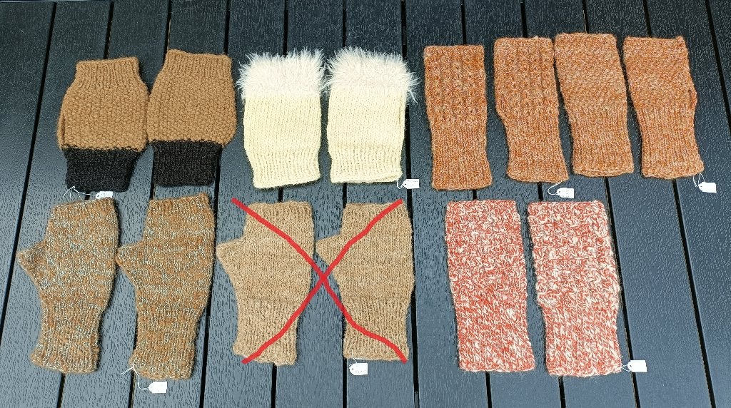 ALPACA wollen polswarmer mitaines vingerloze wanten, Kleding | Dames, Maat 38/40 (M), Nieuw, Ophalen of Verzenden, Handschoenen