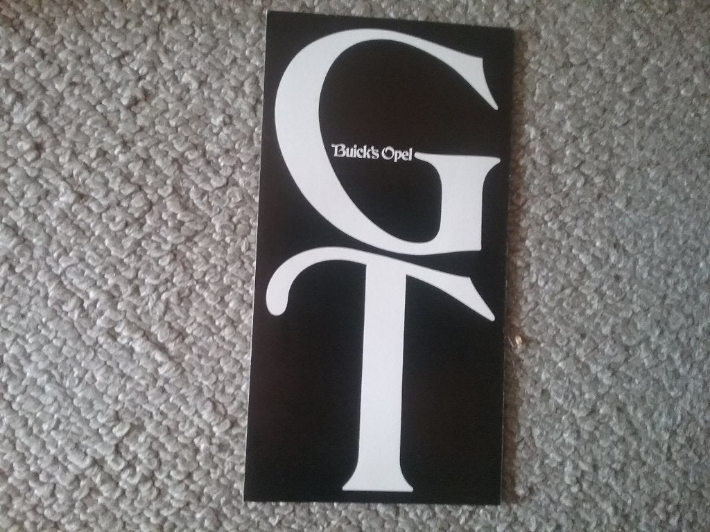 Opel GT folder uit USA, Ophalen of Verzenden, Zo goed als nieuw, Opel