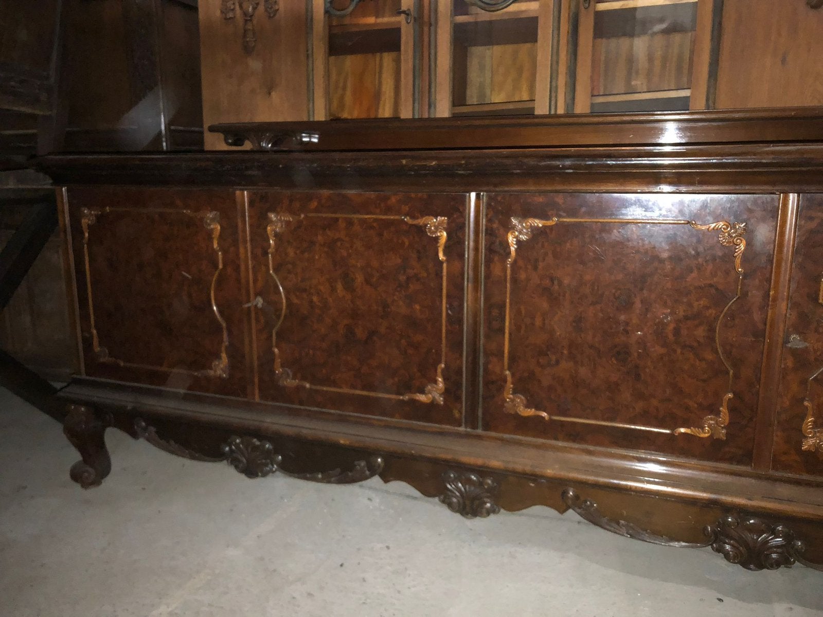 Dressoir 50er jaren noten, Antiek en Kunst, Ophalen
