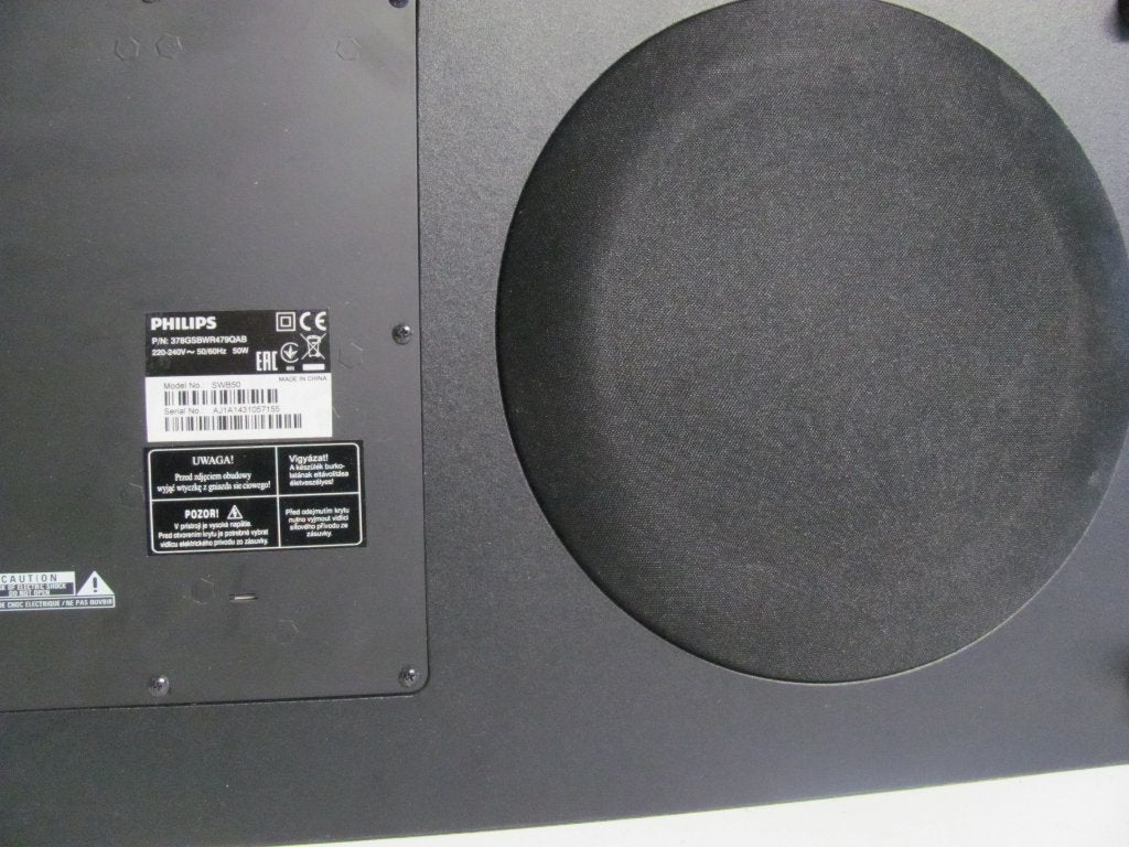 Philips subwoofer model:swb50 50w, Philips, Subwoofer, Ophalen of Verzenden, Zo goed als nieuw