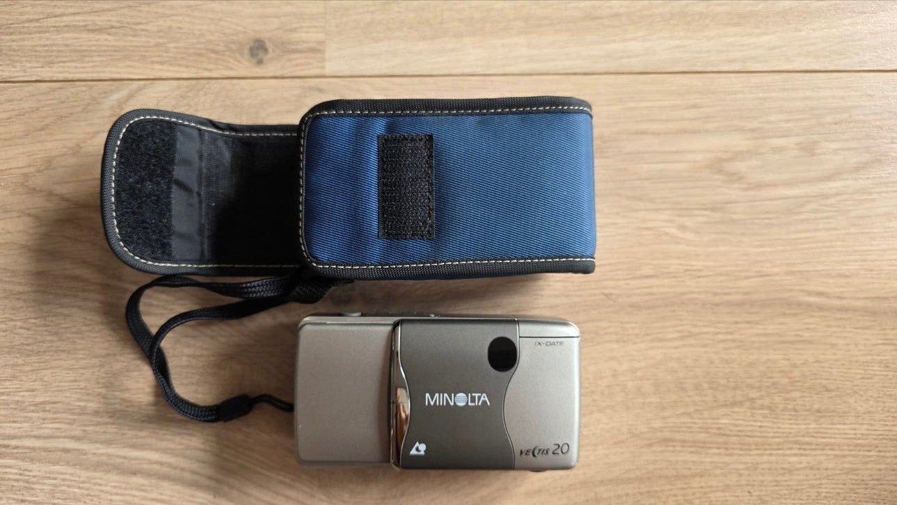 Minolta Vectis 20 APS camera met tasje, Ophalen of Verzenden, Gebruikt, Compact, Minolta