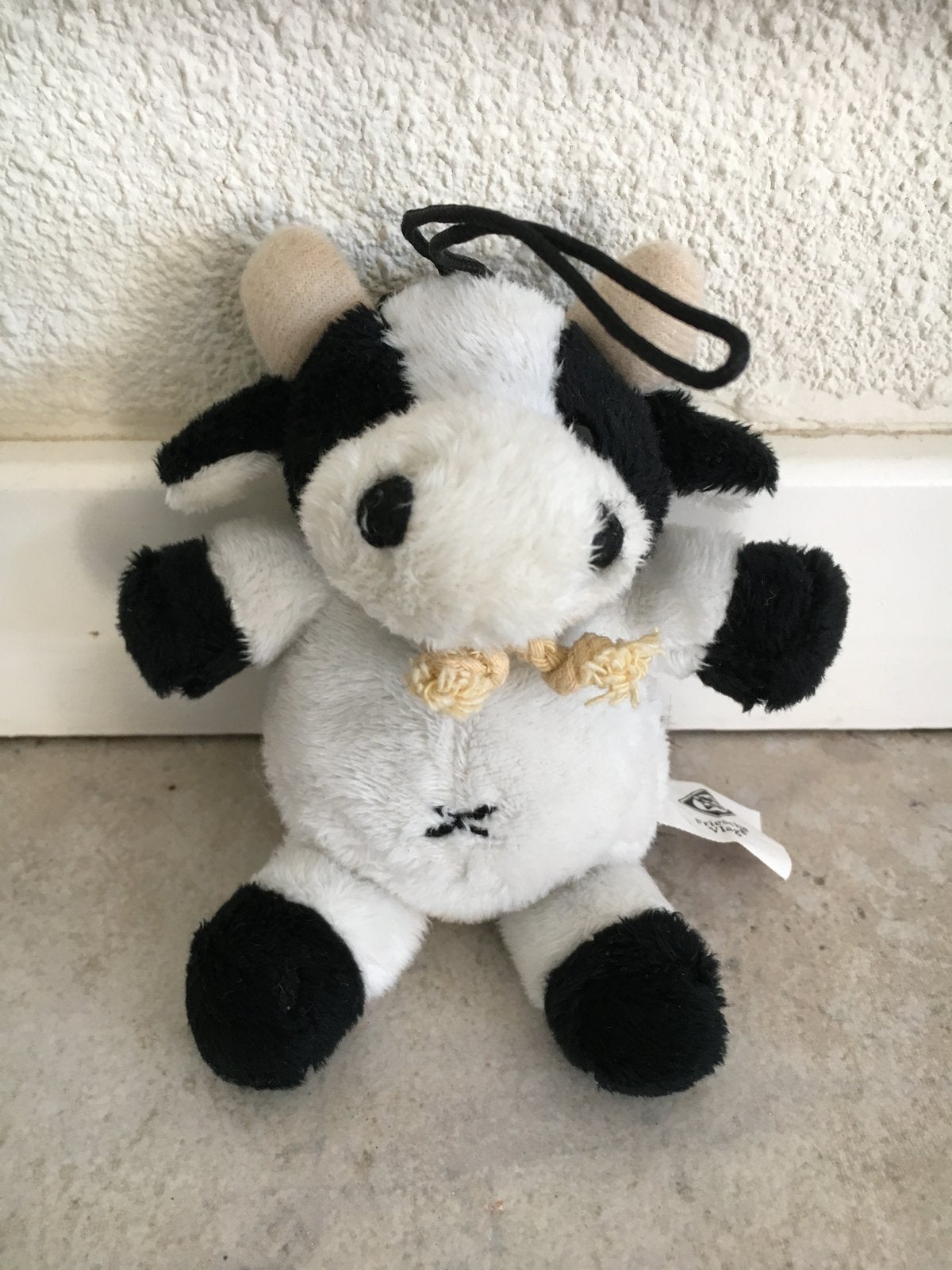 Pluche knuffel koe dieren knuffel bonte koe Friese Vlag H13, Ophalen of Verzenden, Klein (minder dan 20 cm), Koe, Met label