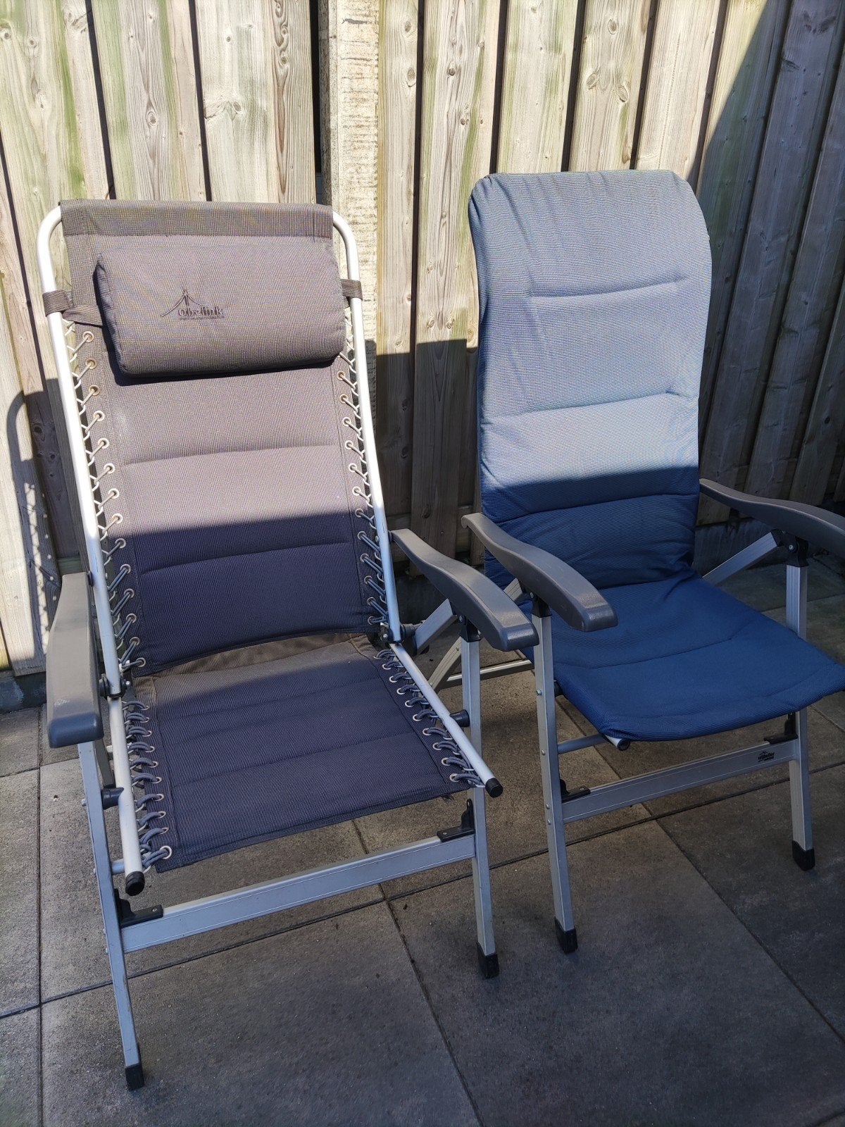 2 camping stoelen, Ophalen, Gebruikt, Campingstoel