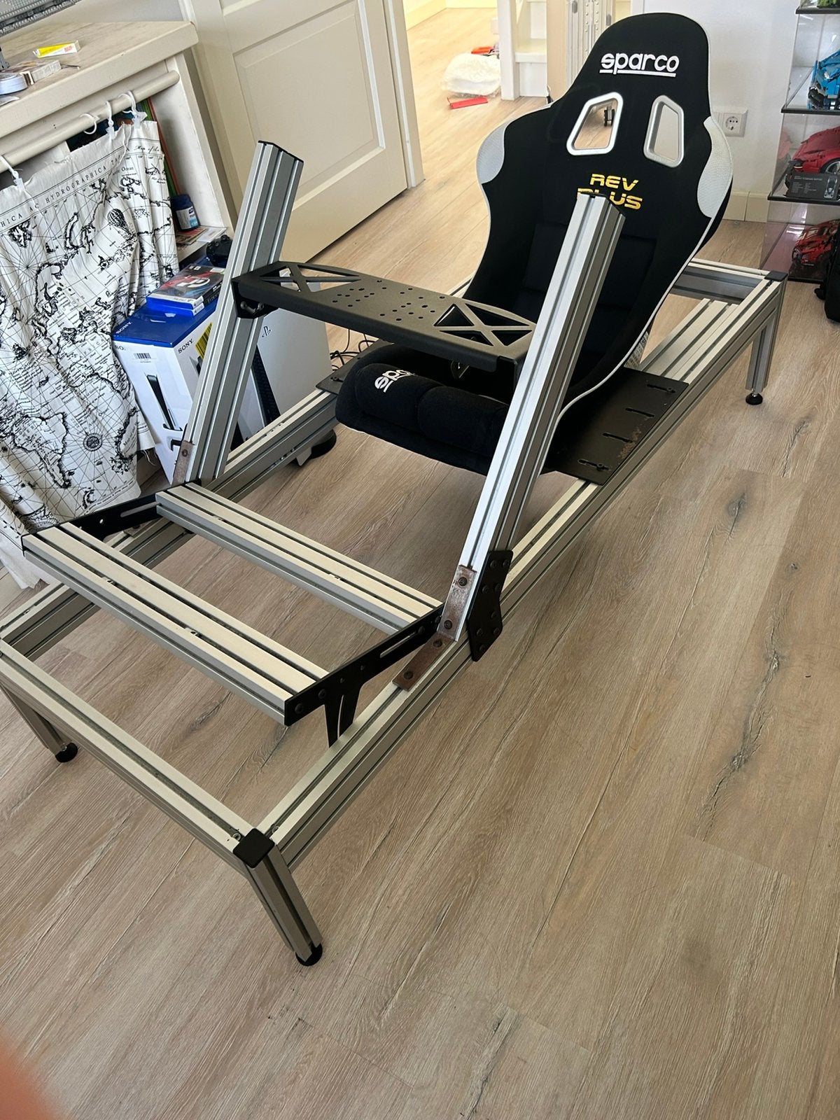 Aluminium sim rig met esparco rev plus stoel, Ophalen, Zo goed als nieuw
