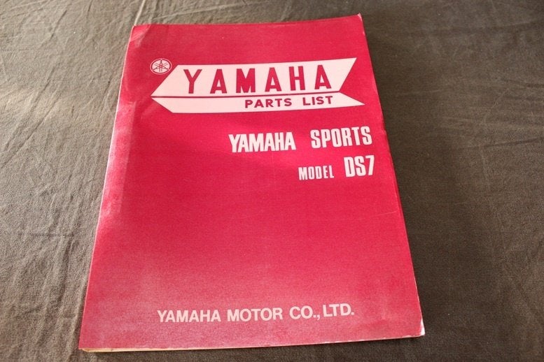 Yamaha DS7 350cc twin 1970 motorcycle parts list, Motoren, Ophalen of Verzenden, Yamaha