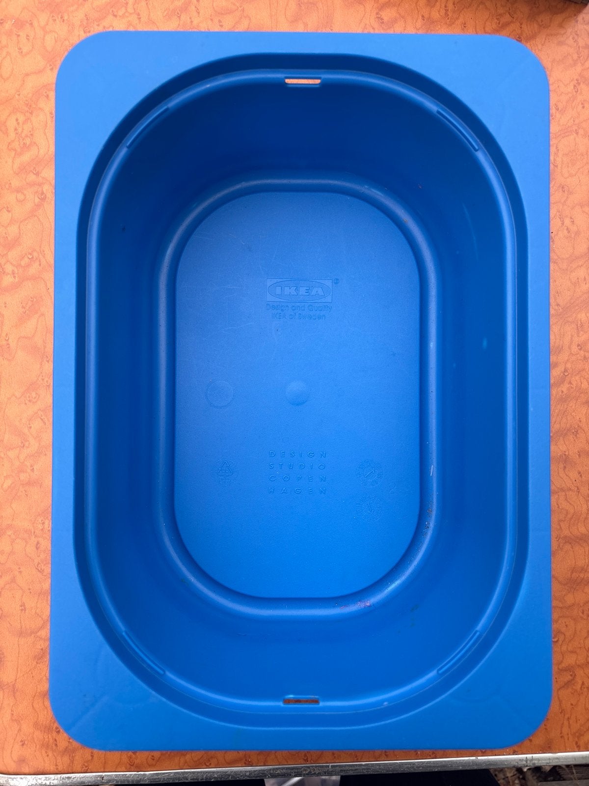 IKEA KUNGSFORS Schaal Blauw - Zo goed als nieuw, Kunststof, Schaal, Ophalen of Verzenden, Zo goed als nieuw