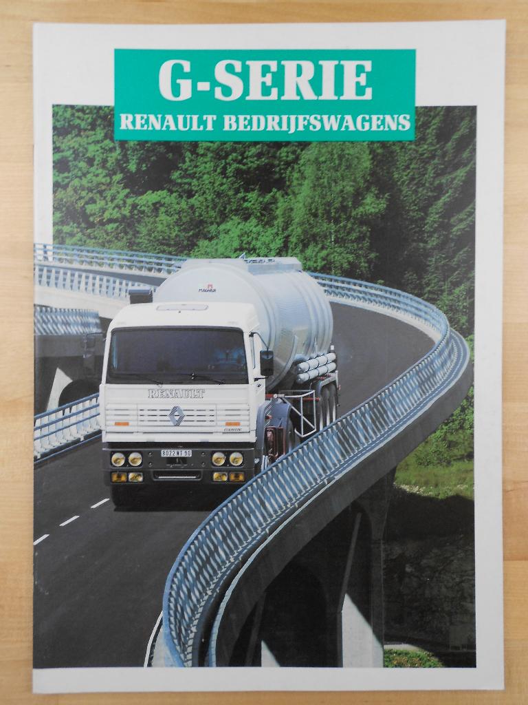 Renault G200 G230 G280 G300 G330 G340 Brochure 1990, Renault, Ophalen of Verzenden, Zo goed als nieuw, Renault