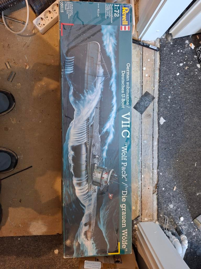 Revell German Submarine U-Boat VII C 1:72 Modelbouwdoos, Verzenden, Zo goed als nieuw, 1:50 of kleiner, Revell