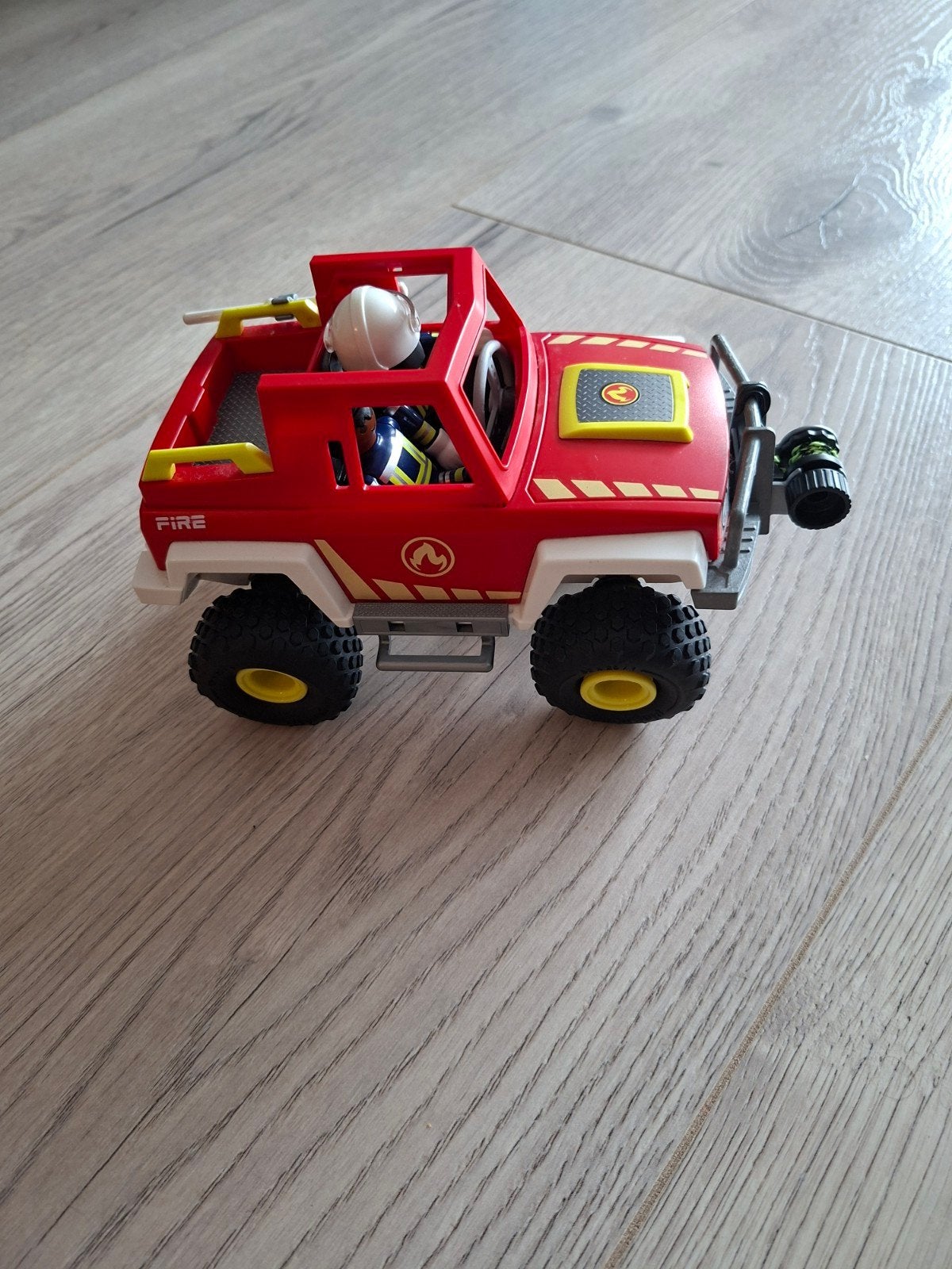 Playmobil Brandweer Jeep met Brandweerman, Ophalen, Gebruikt
