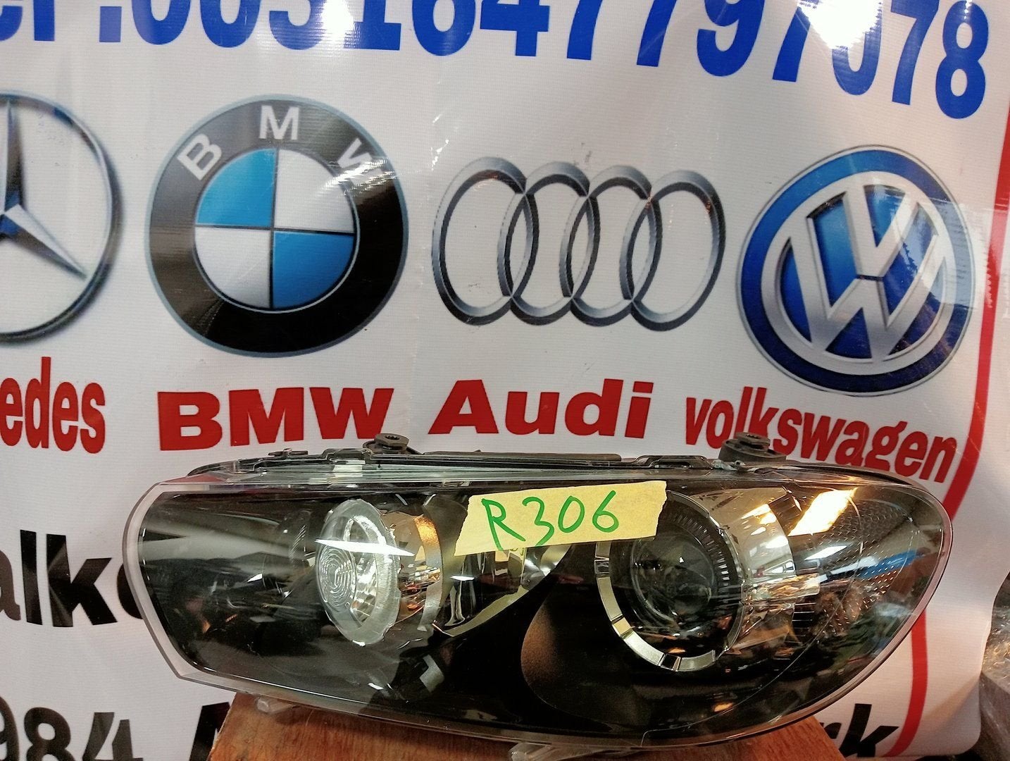 Koplamp unit bi xenon vw scirocco r20 model 2008/2014 Links, Gebruikt, -, Volkswagen, -