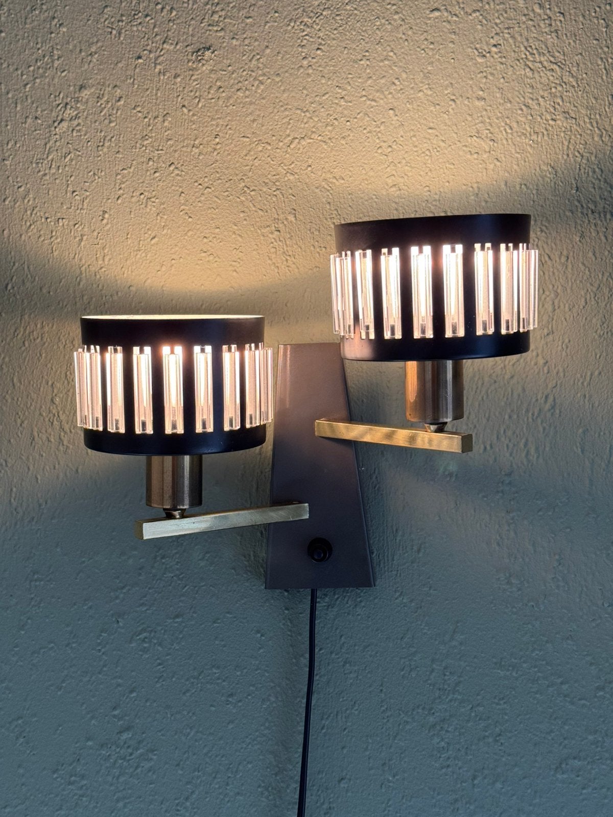 Vintage design lamp wandlamp Schmahl & Schulz jaren 60, Ophalen, Zo goed als nieuw
