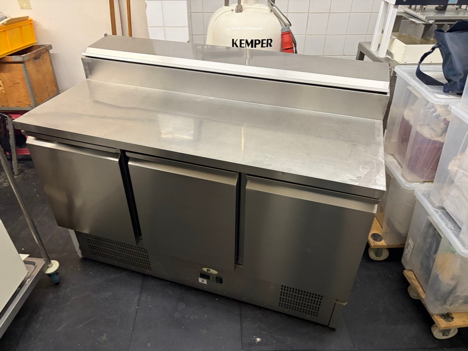 RVS Koelwerkbank met Saladette - Perfect voor Horeca, Ophalen of Verzenden, Gebruikt, Koelen en Vriezen