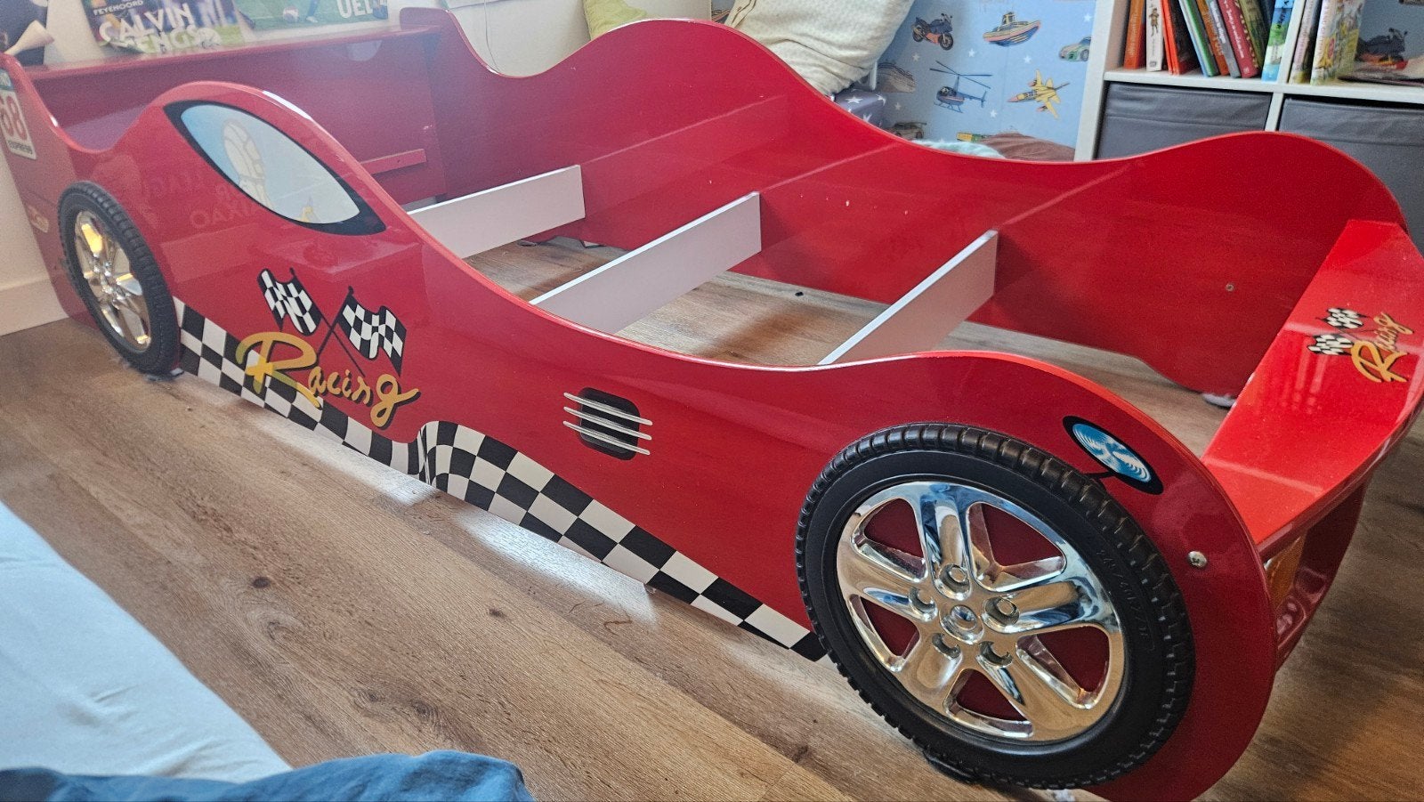Raceauto bed (zonder lattenbodem) - gratis af te halen, Ophalen, Gebruikt, Eenpersoons, Overige maten