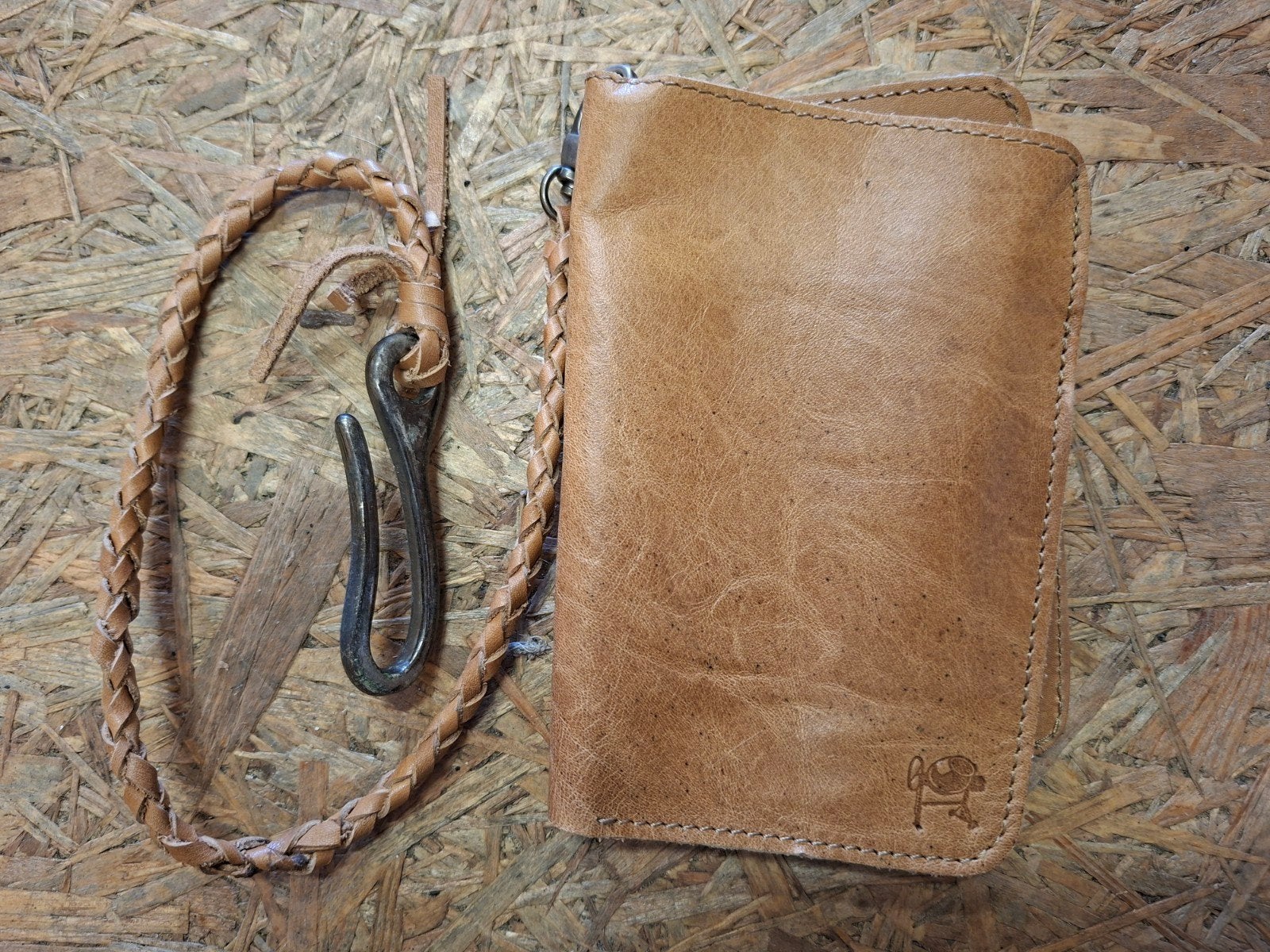 Nieuwe leren portomonnee ,mapje vintage look, Nieuw, Ophalen of Verzenden, Nvt, Nvt