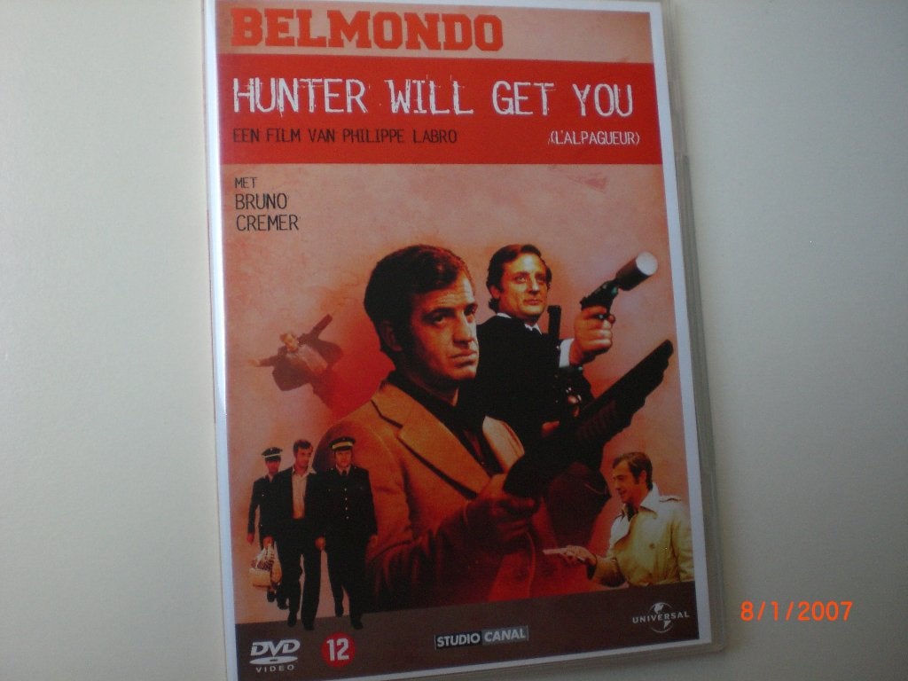 dvd L'Alpagueur / Hunter Will Get You Jean-Paul Belmondo, 1960 tot 1980, Nederlands, Ophalen of Verzenden, Zo goed als nieuw