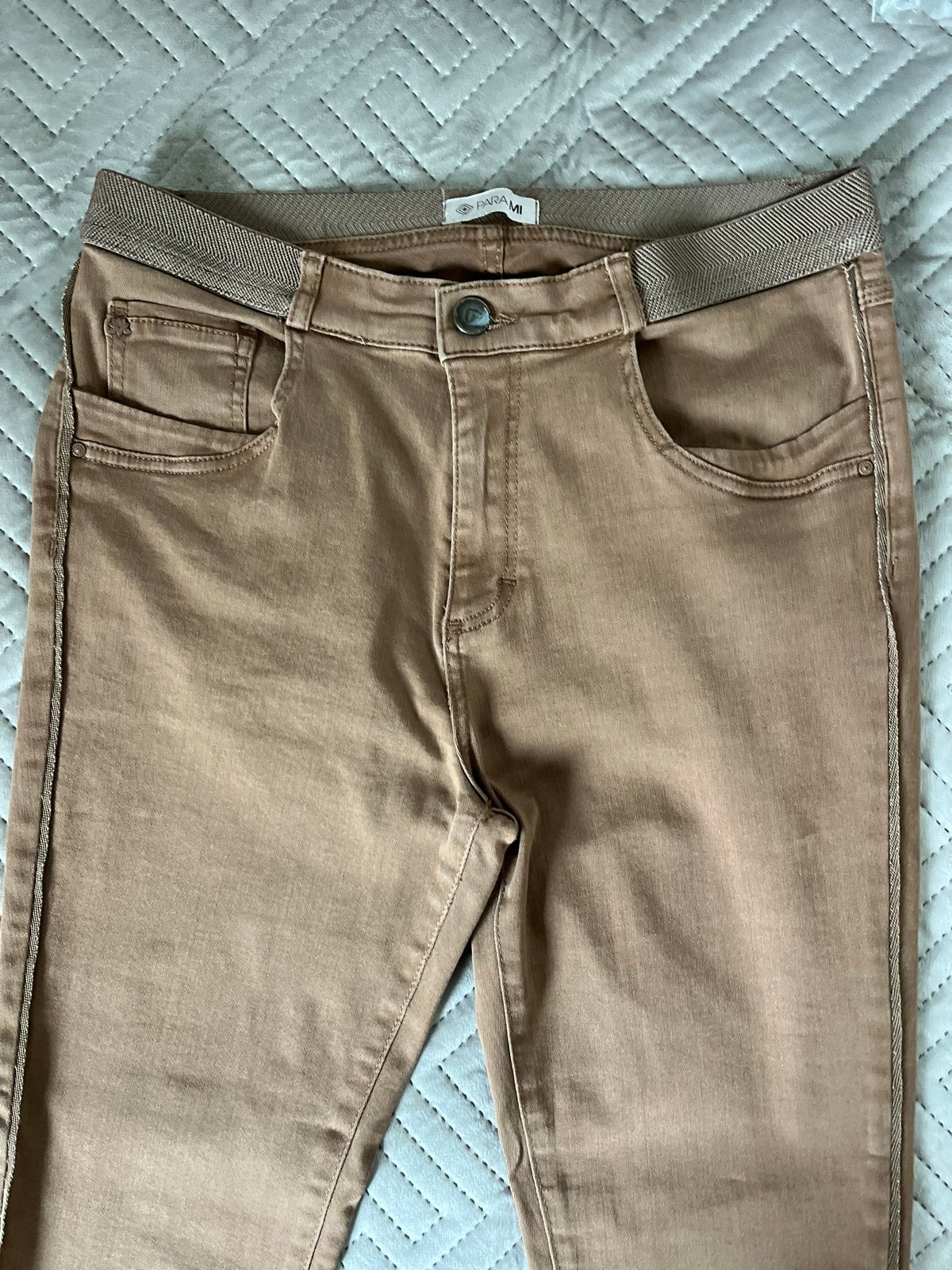 Parami Dames Broek - Camel, Maat 40 L30, Maat 38/40 (M), Bruin, Ophalen of Verzenden, Lang