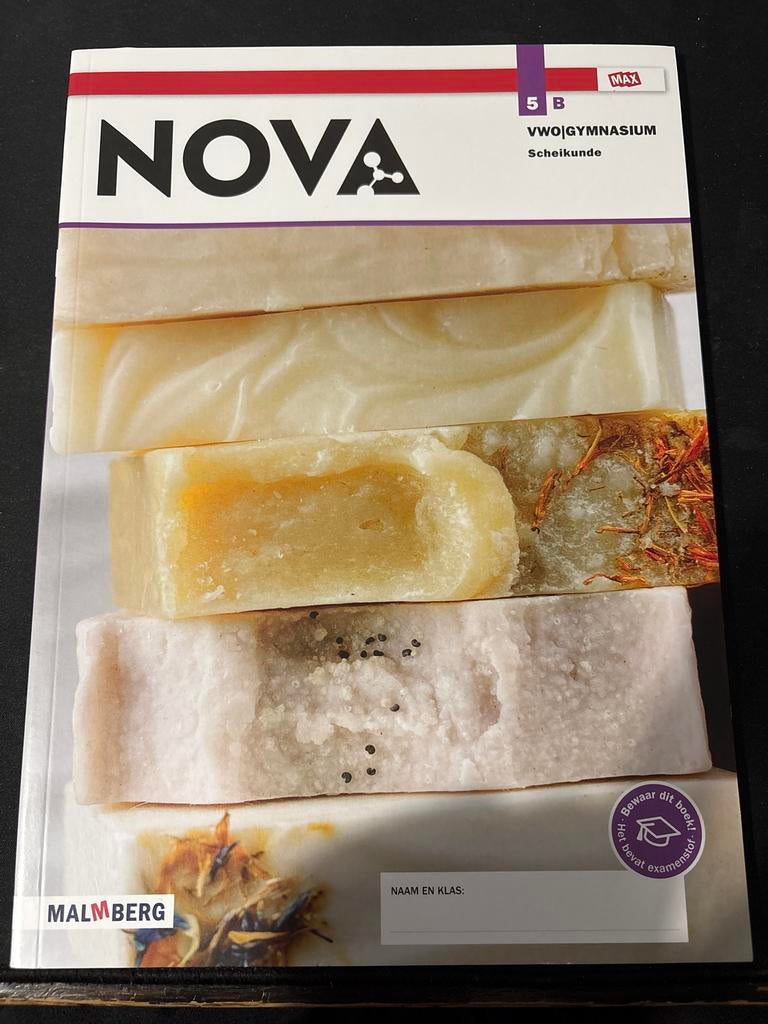 NOVA Scheikunde 5b VWO Gymnasium Malmberg Boek, Ophalen of Verzenden, Beta, Gelezen, WO