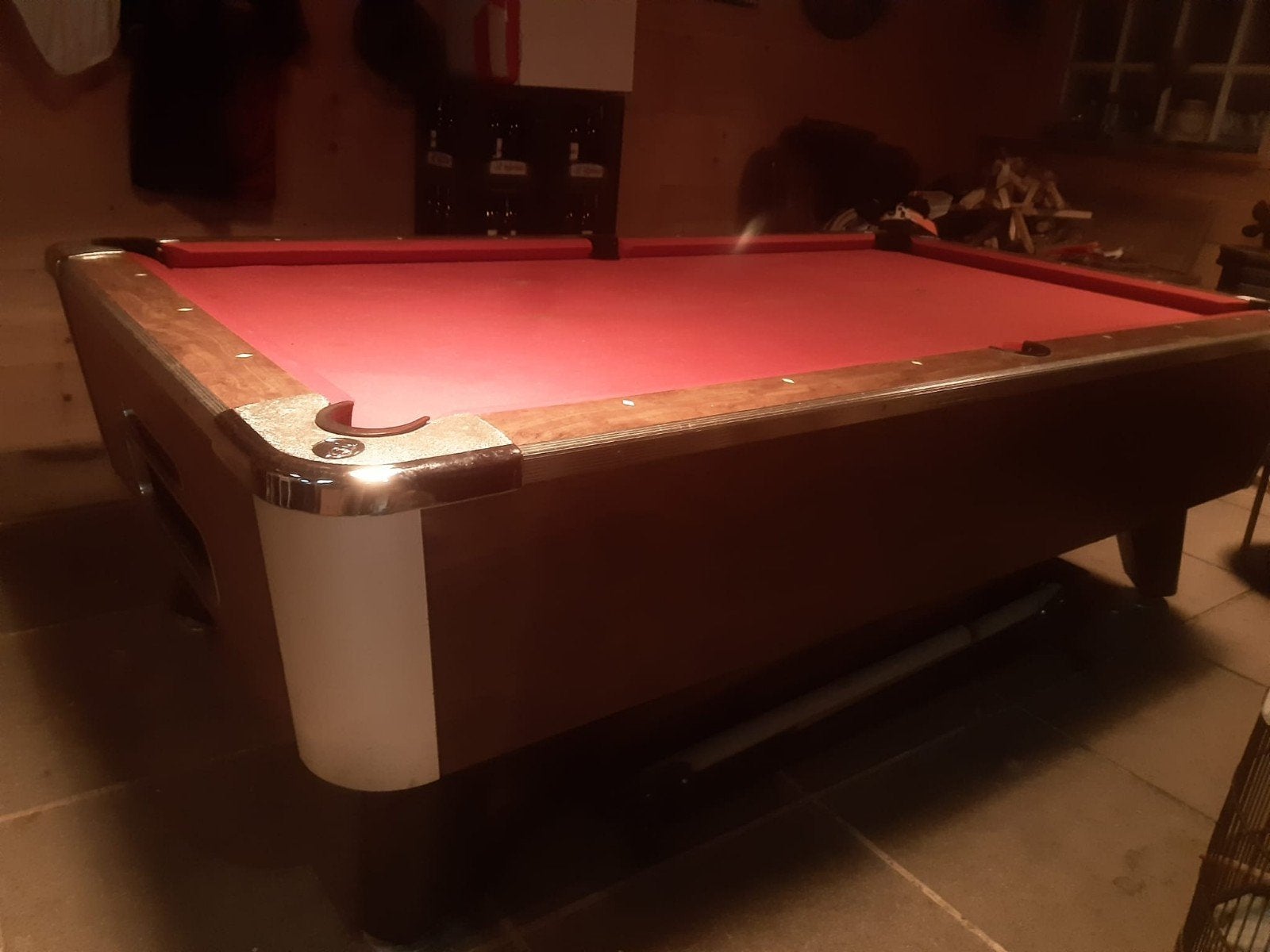 8ft Pooltafel uit Café - Robuust en Speelklaar, Ophalen, Gebruikt, Pooltafel