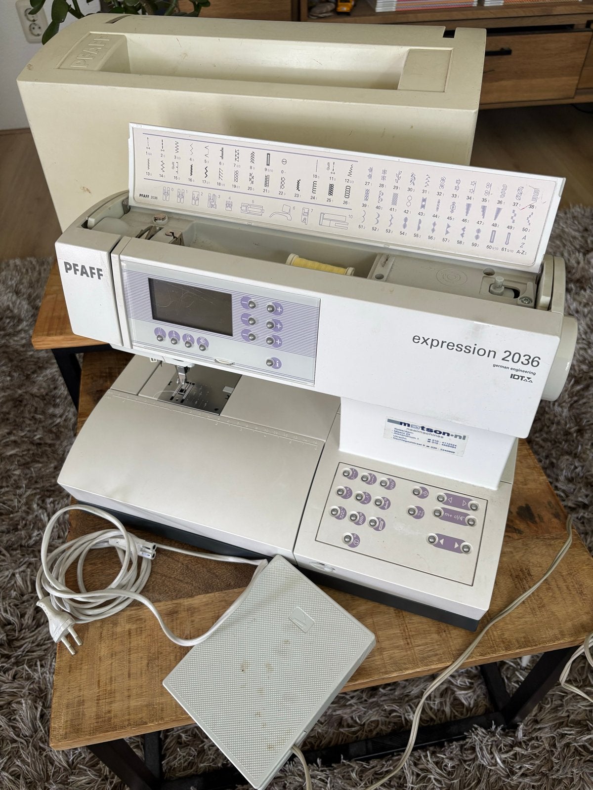 Defecte Pfaff Expression 2036 naaimachine - voor onderdelen, Ophalen, Gebruikt, Naaimachine, Pfaff