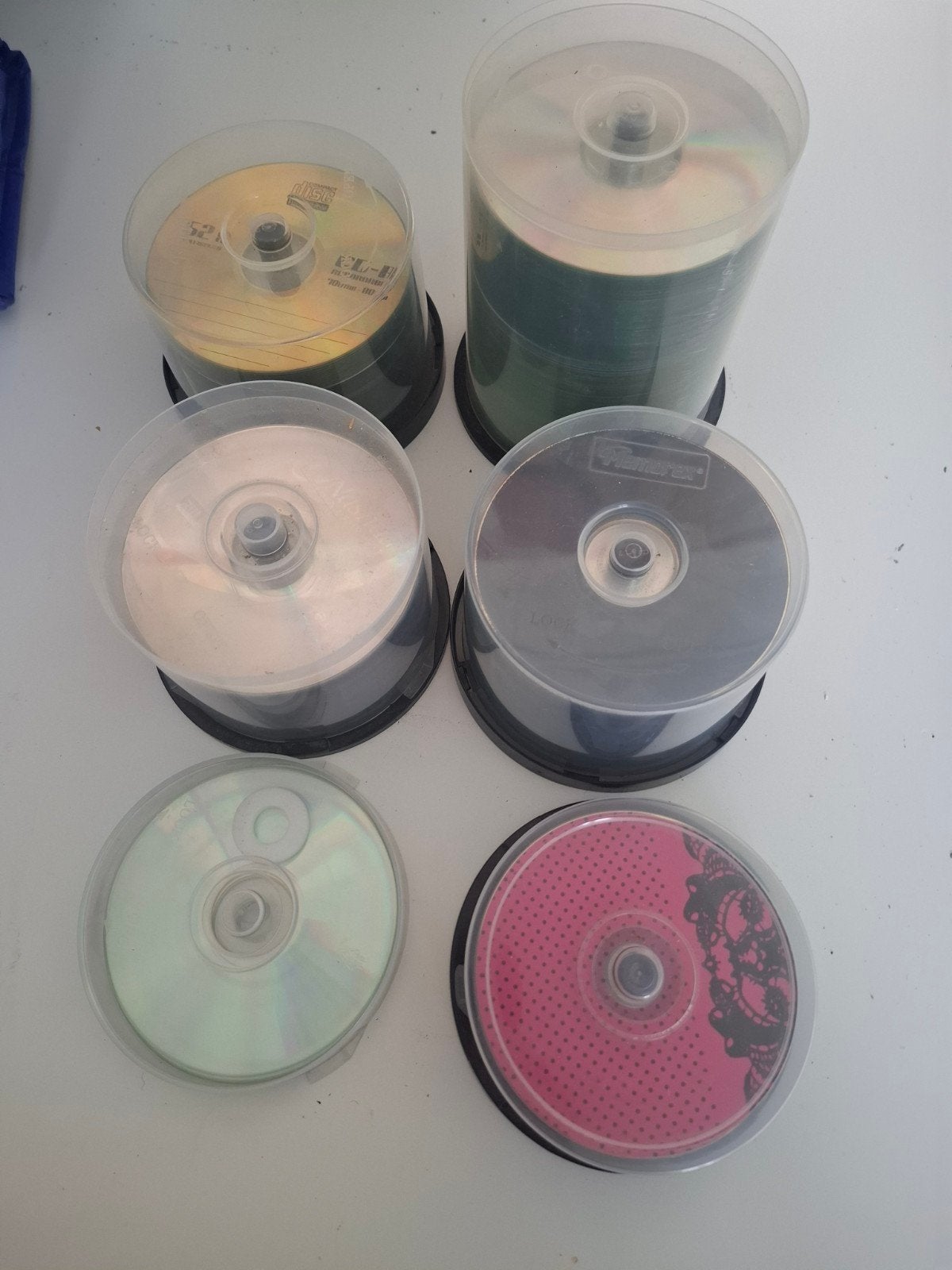 Grote partij lege dvd's en cd's op spindel, Ophalen of Verzenden, Nieuw