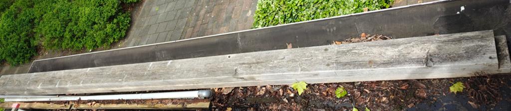 2 houten draagbalken - 4,94cm x 19cm x 7cm., Doe-het-zelf en Verbouw, Ophalen, Gebruikt, Balk, Overige houtsoorten