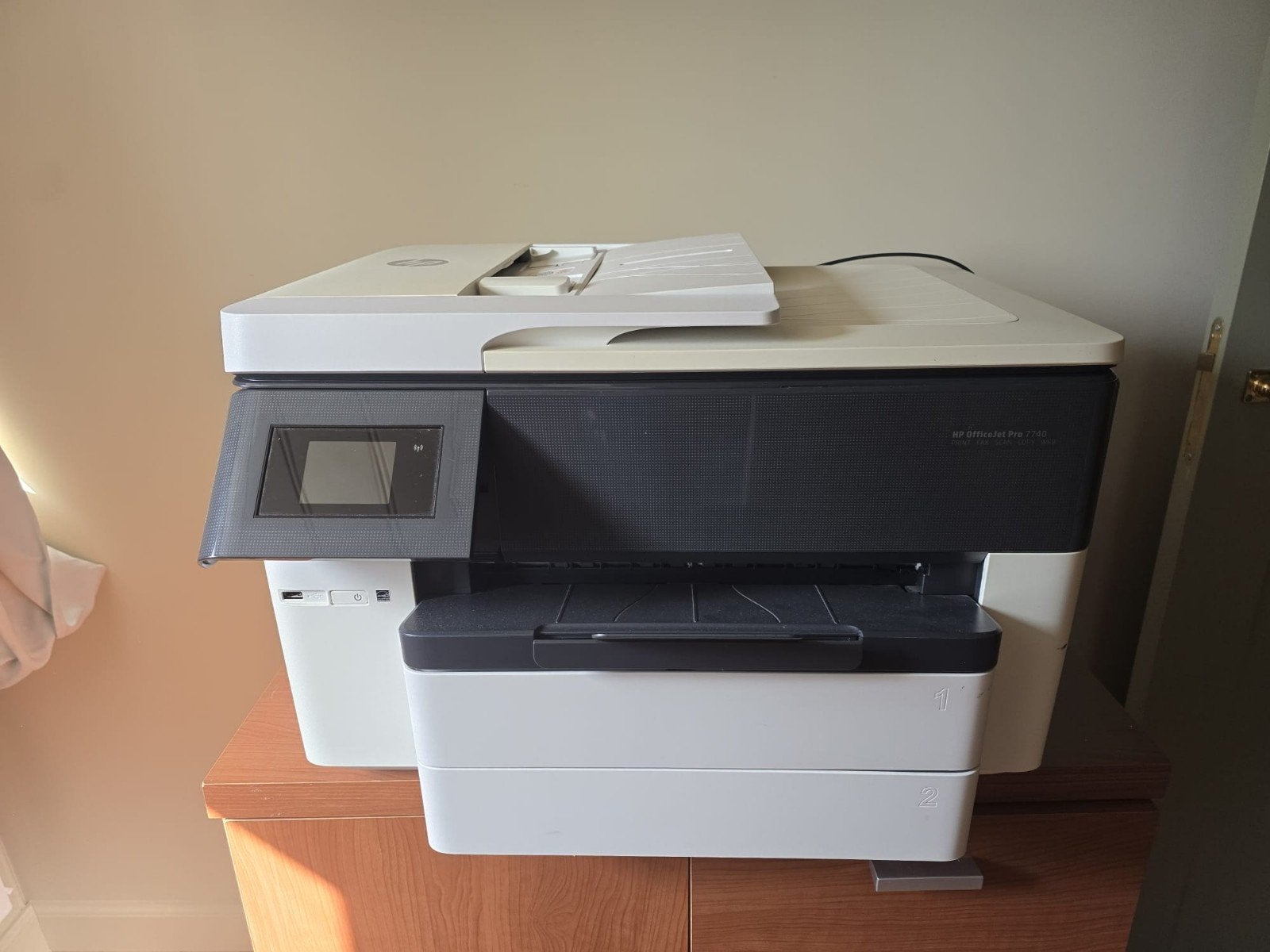 HP OfficeJet Pro 7740 All-in-One printer,  extra cartridges, Computers en Software, Printers, Ophalen of Verzenden