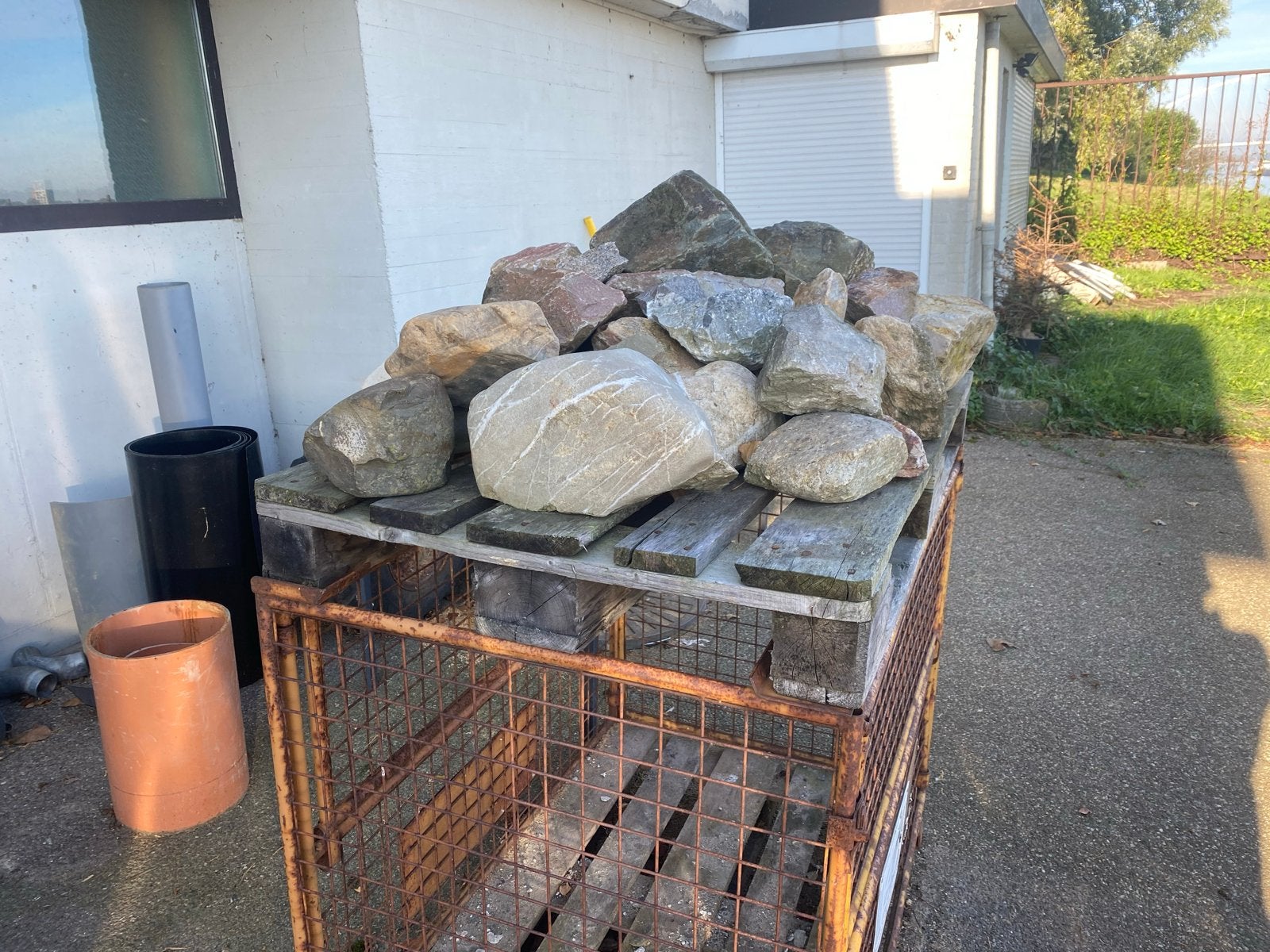 Diverse keien en breuksteen voor tuin of decoratie, Ophalen, Overige materialen, Gebruikt, Kei