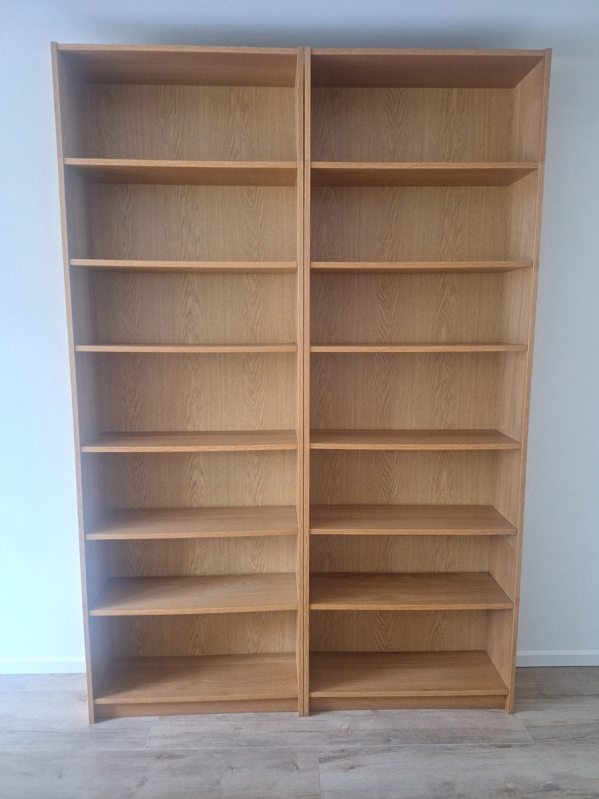 Billy boekenkast eiken kleur. H 230 incl bovendeel en 80 br, Ophalen, 200 cm of meer, 50 tot 100 cm, Zo goed als nieuw