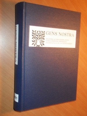 Gens nostra 1991. Nederlandse genealogische vereniging., Ophalen of Verzenden, Gelezen