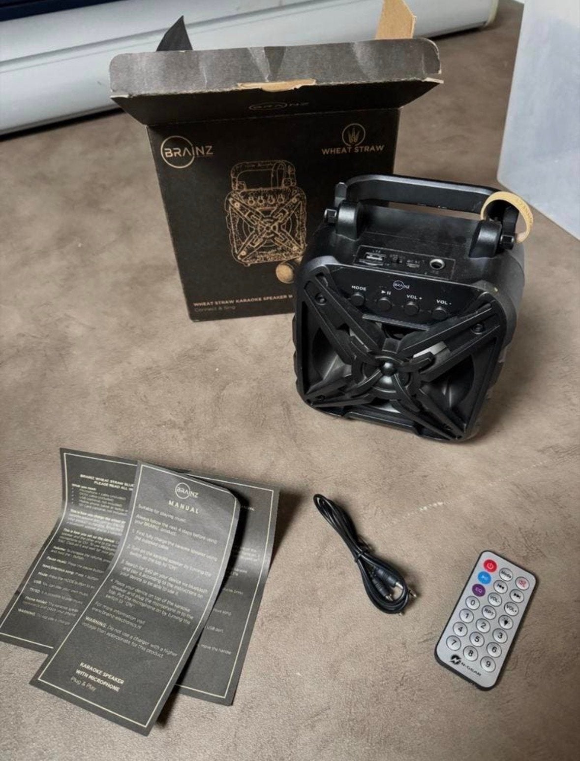 Brainz Wheat Straw Karaoke Speaker (zonder microfoon), Ophalen of Verzenden, Gebruikt, Luidspreker(s)