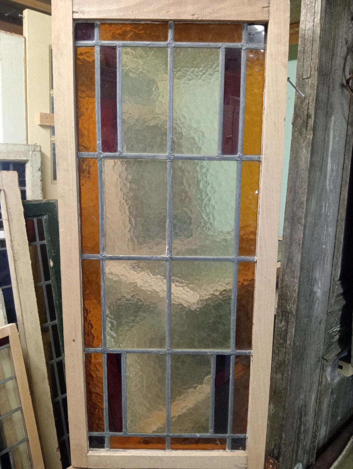 Leuk glas in lood raam afhalen voor 30 euro!, Ophalen
