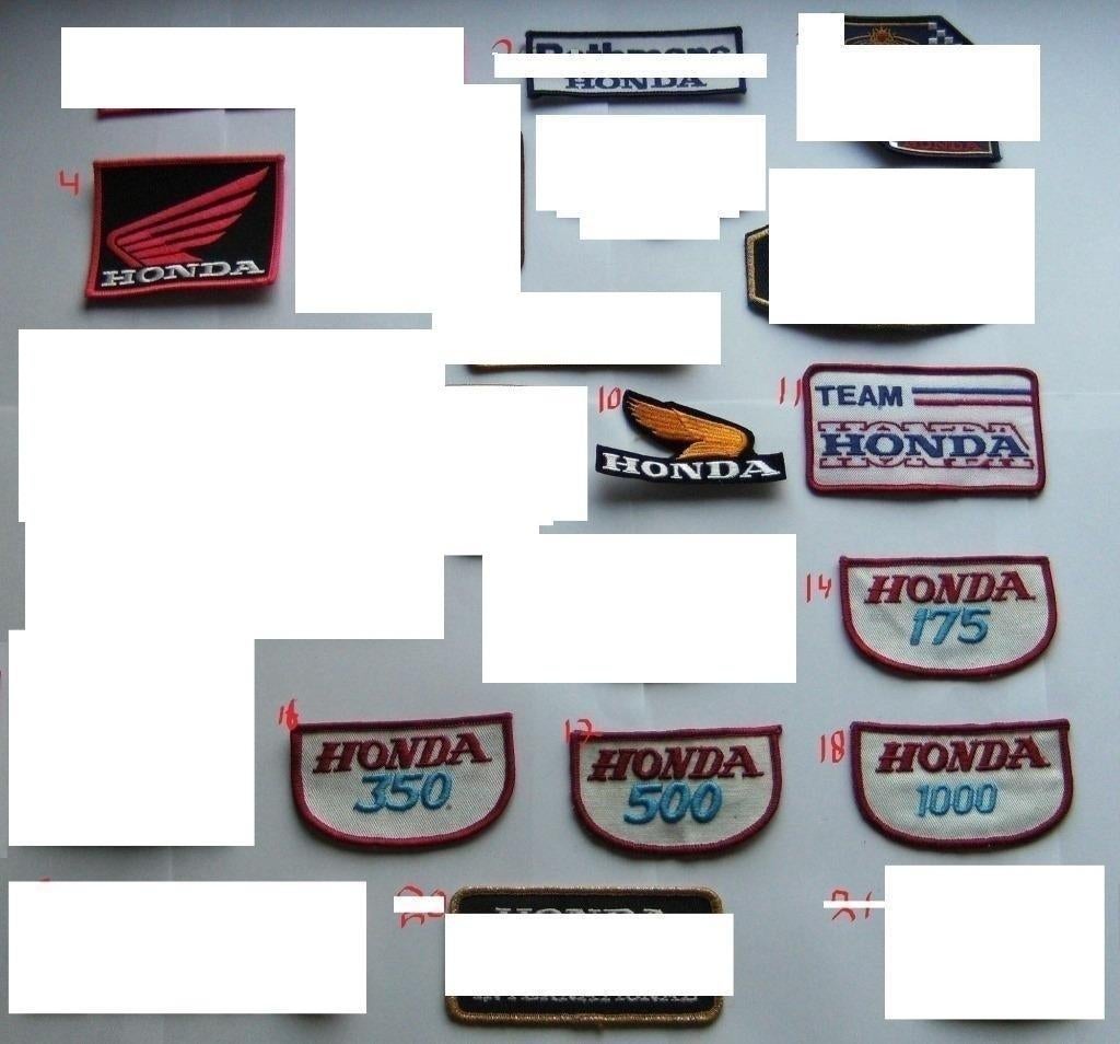 Honda vintage opnaai emblemen patch badge, Ophalen of Verzenden, Nieuw, Motoren
