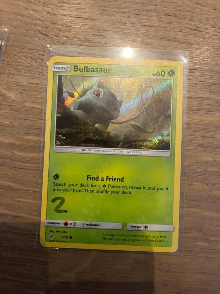 Bulbasaur 1/18 | Holo | Detective Pikachu, Ophalen of Verzenden, Zo goed als nieuw