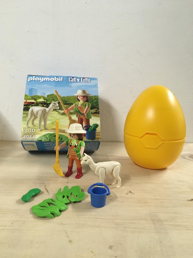Playmobil Dierenverzorgster Alpaca in ei in doos 4944, Verzenden, Complete set