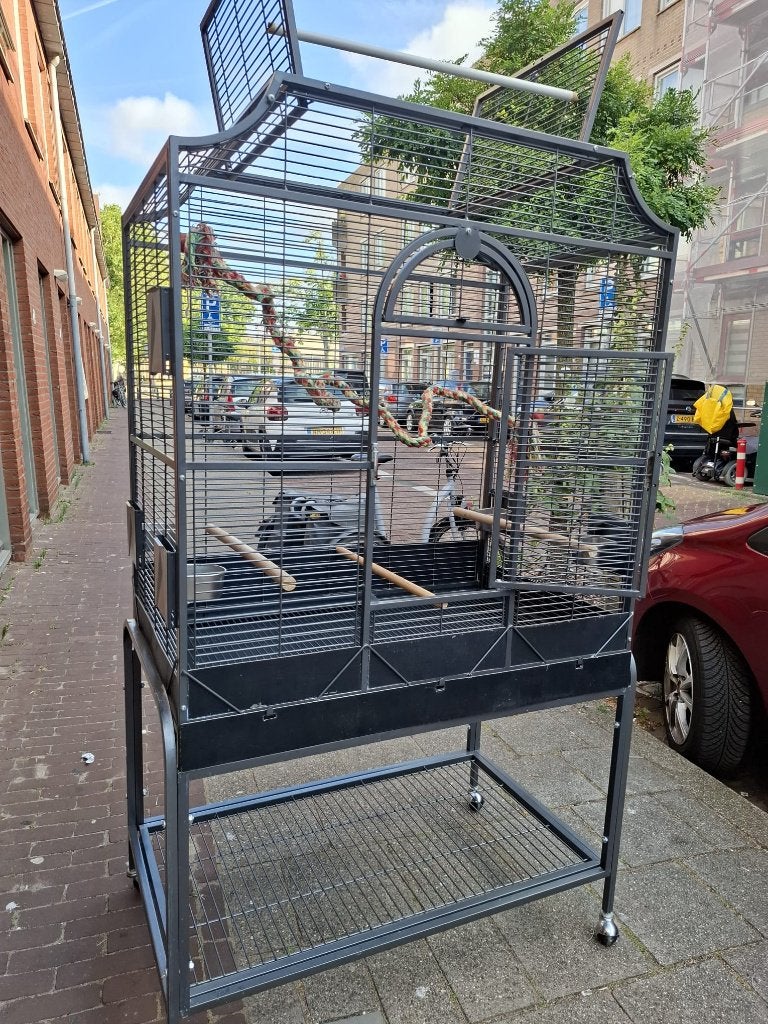 vogel kooi  voor alle soorten vogels, Ophalen, Zo goed als nieuw, Metaal, Vogelkooi