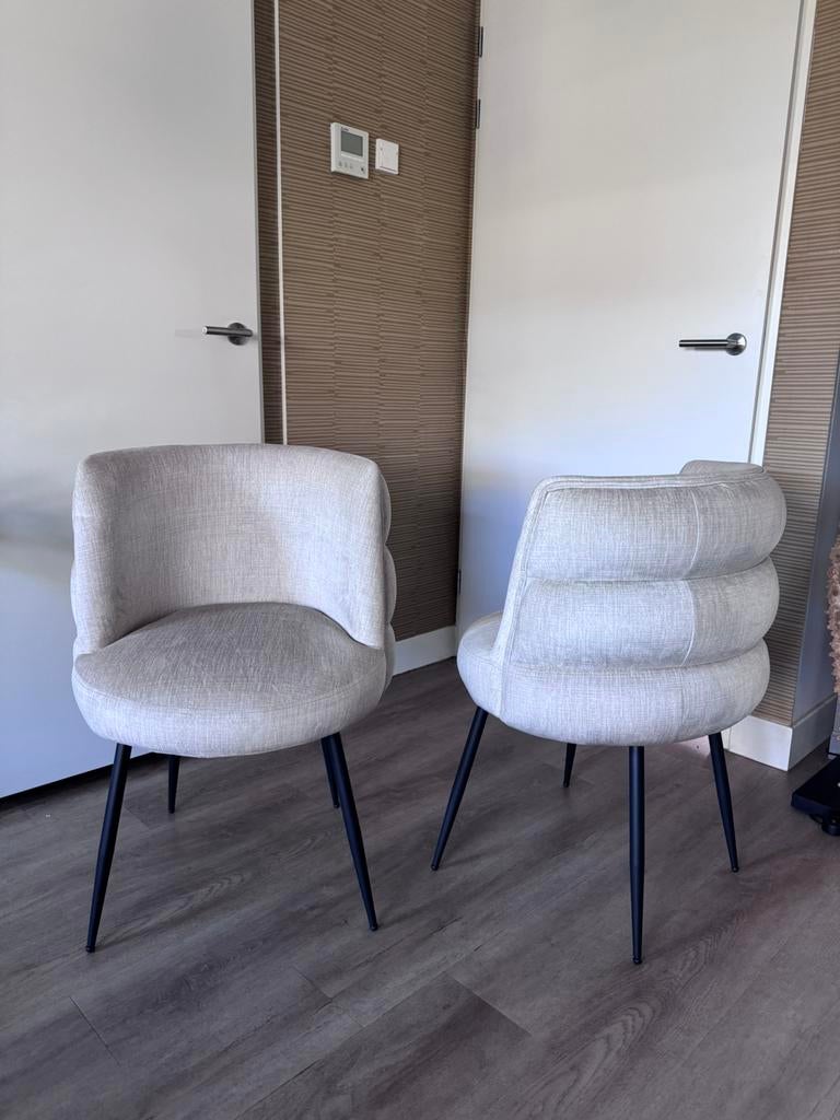 Tekoop 4x velours eetafel stoelen, Ophalen, Overige kleuren, Zo goed als nieuw, Vier