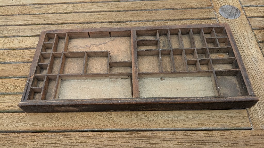 authentieke houten letterbak,, Ophalen