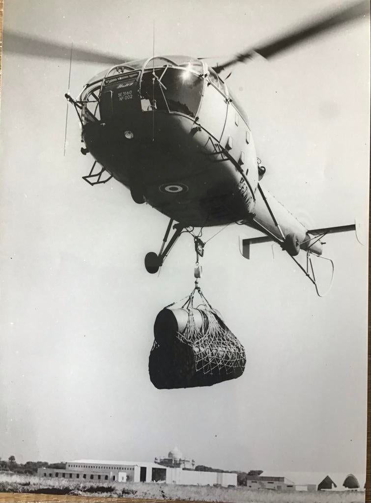 20 Originele Retro Alouette Helikopter Foto's (25x18 cm)., Ophalen, 1960 tot 1980, Gebruikt, Foto