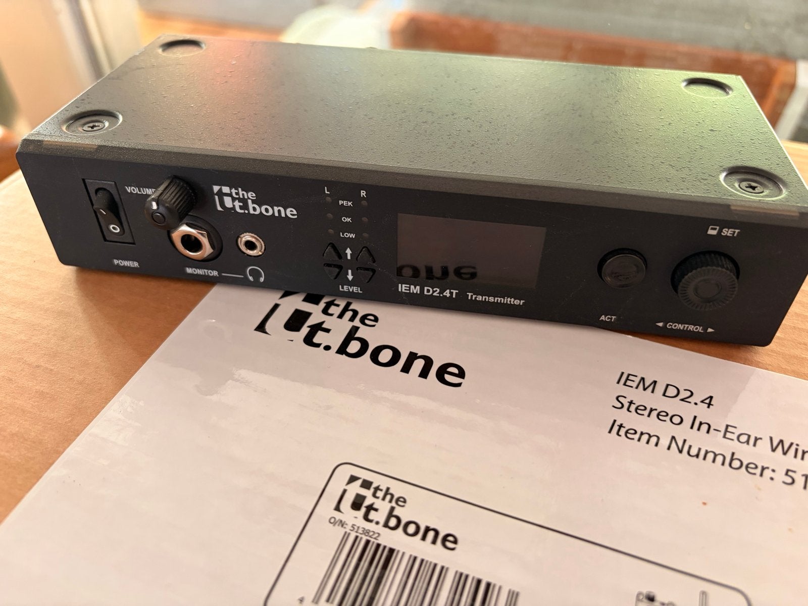 The t.bone IEM D2.4 Draadloos In-Ear Monitor Systeem, Ophalen of Verzenden, Zo goed als nieuw, Overige typen, Draadloos