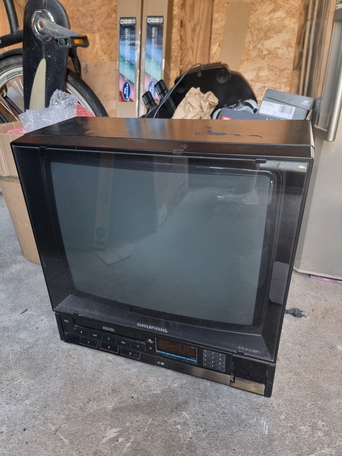 CRT TV met Videospeler | Geen beeld!, Ophalen, 100 cm of meer, Grundig