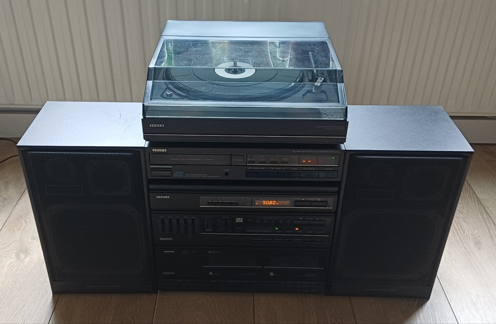 Complete vintage Erres stereoset, Audio, Tv en Foto, Stereo-sets, Ophalen of Verzenden, Gebruikt, Cassettedeck, Overige merken