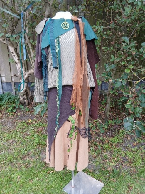 Gave bos heks outfit mt M, Maat 38/40 (M), Carnaval, ., Ophalen of Verzenden